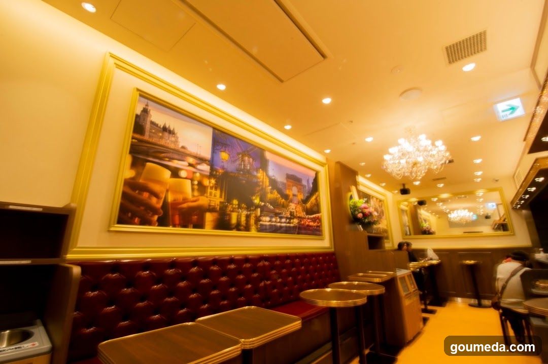 Restaurant Interior with Decorative Wall Art