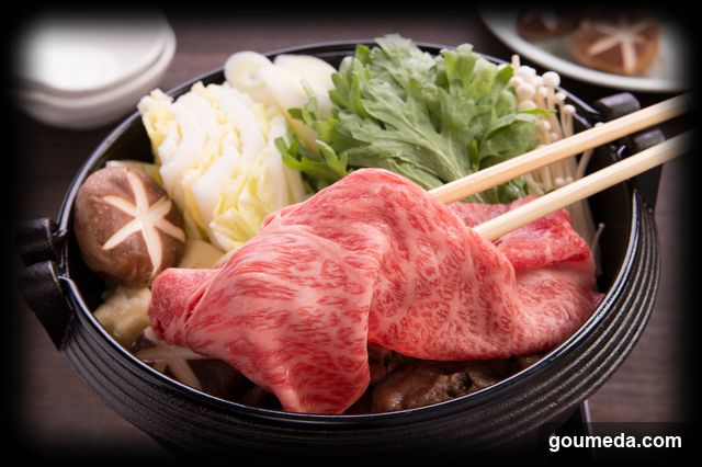 Japanese Hot Pot with Beef Slices