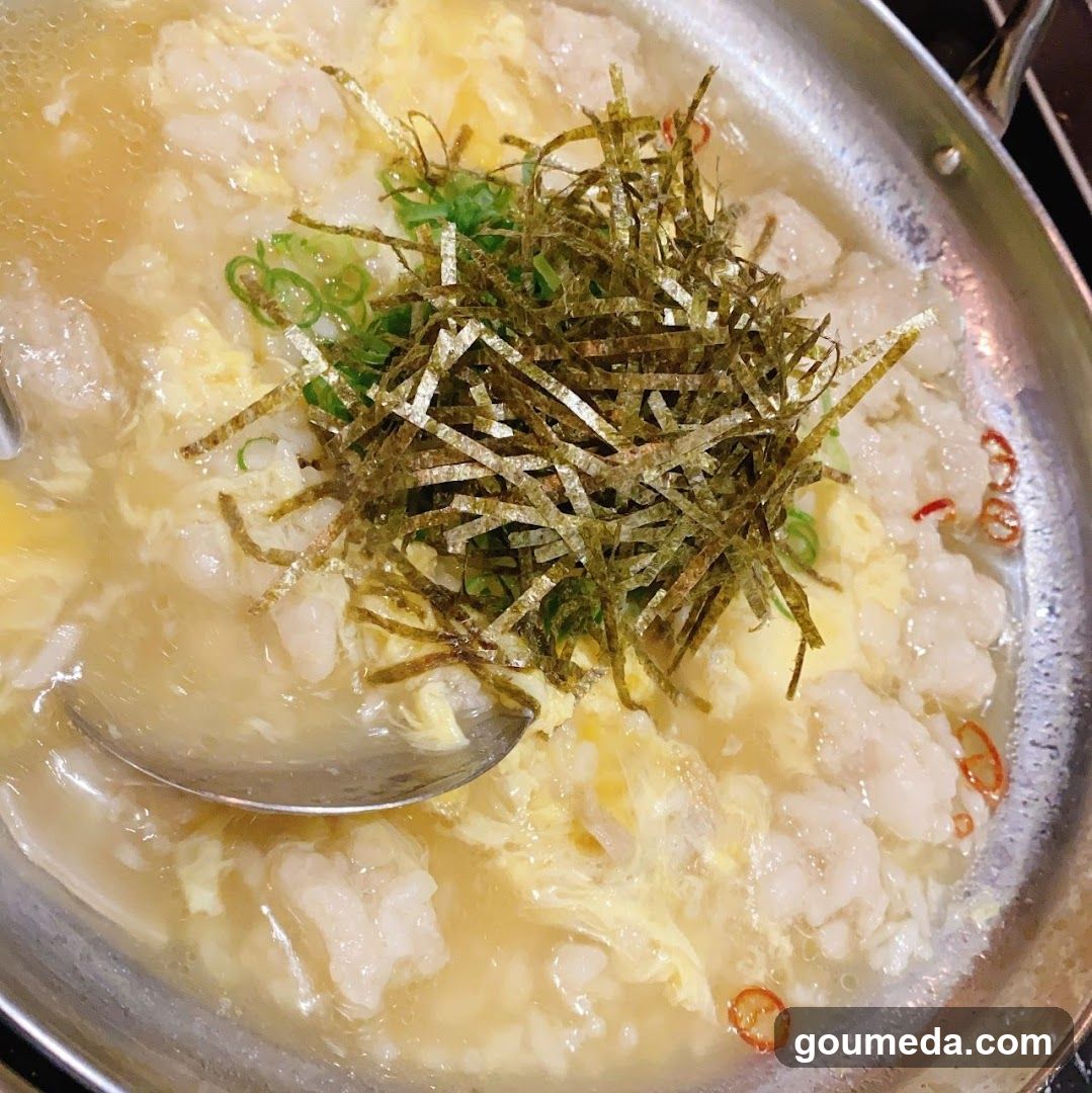 Seafood Egg Drop Soup with Nori and Scallions