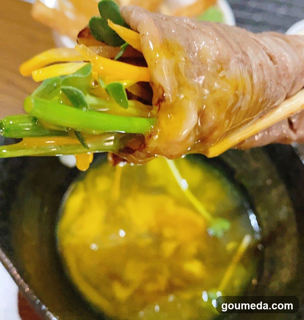 Spicy Beef Roll with Vegetables