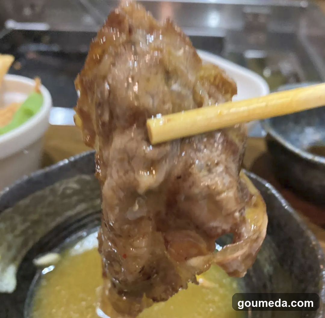 Grilled Meat with Chopsticks