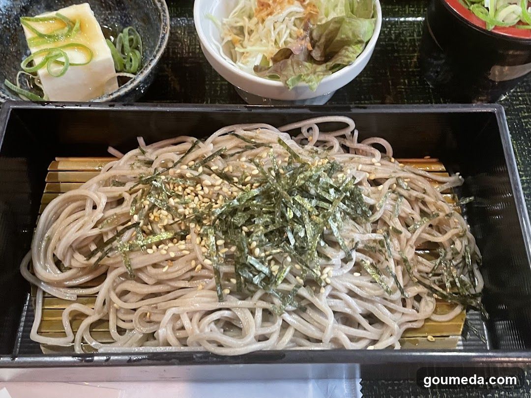 Soba Noodles with Tofu and Salad