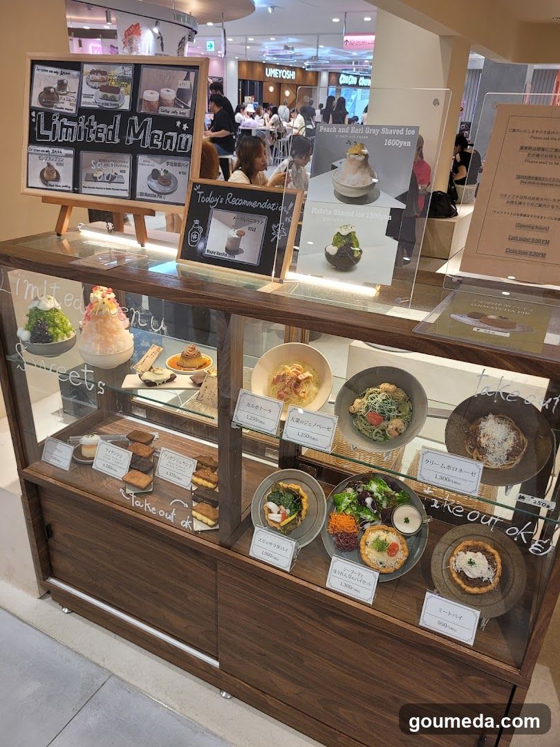 Food Display Case with Menu Boards