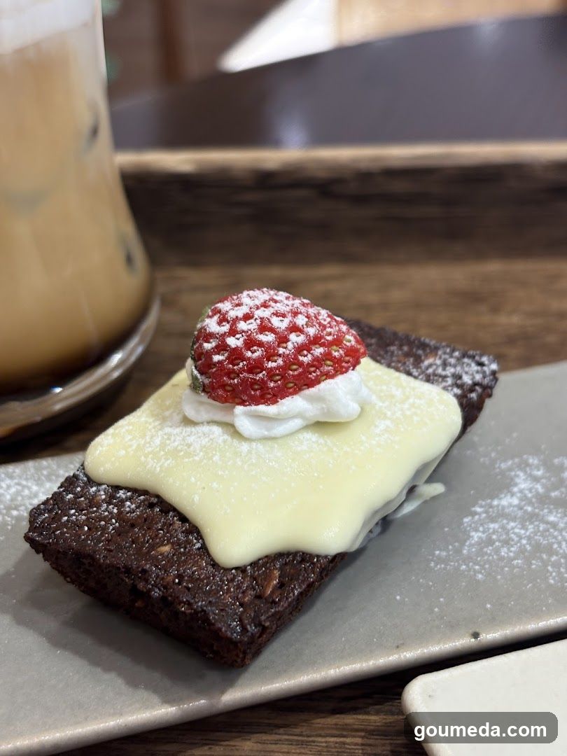 Strawberry Dessert with Iced Coffee