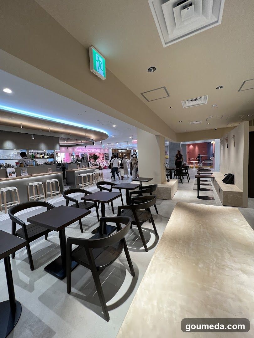 Interior of a modern cafe or restaurant