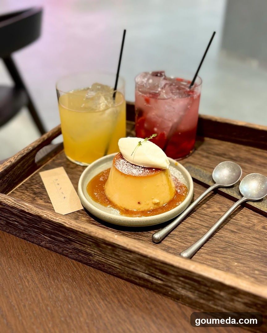 Cafe Dessert and Drinks Tray