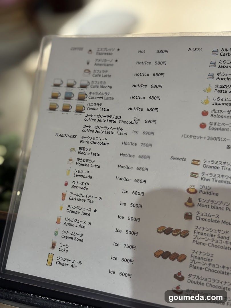 Japanese Cafe Menu Board