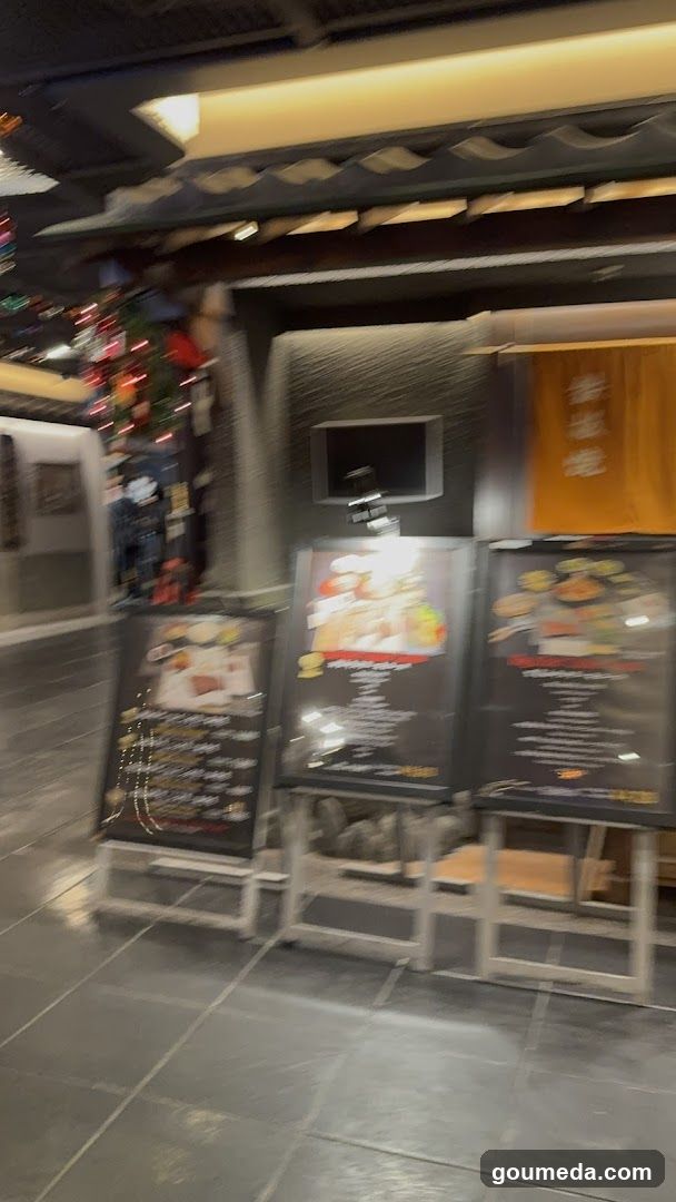 Restaurant Exterior with Menu Boards