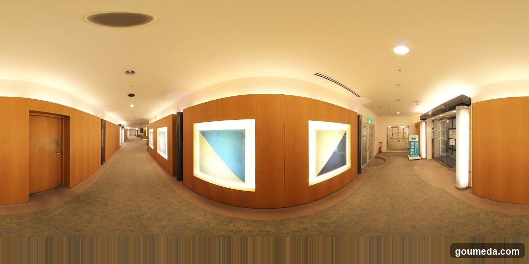 Interior Hallway with Art Displays