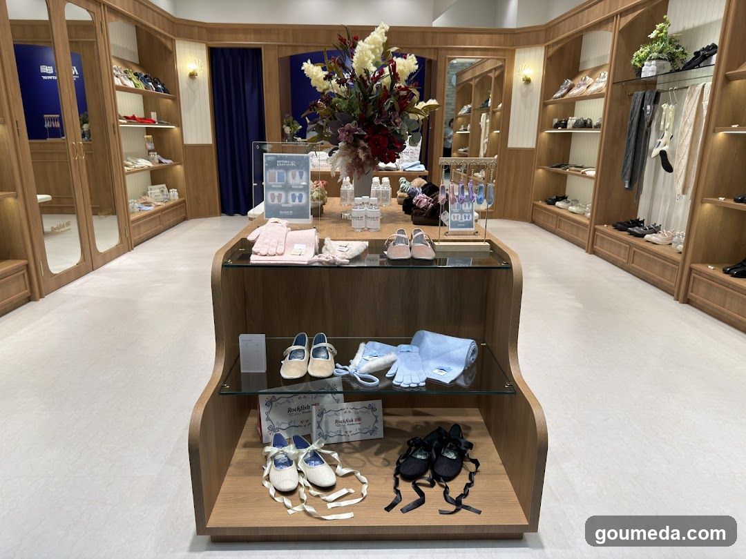 Baby Shoe Display in Boutique Store