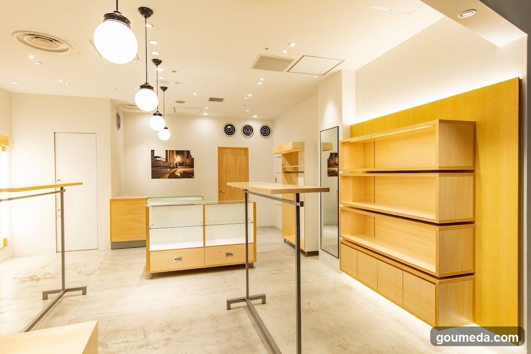 Interior of a minimalist shop or studio