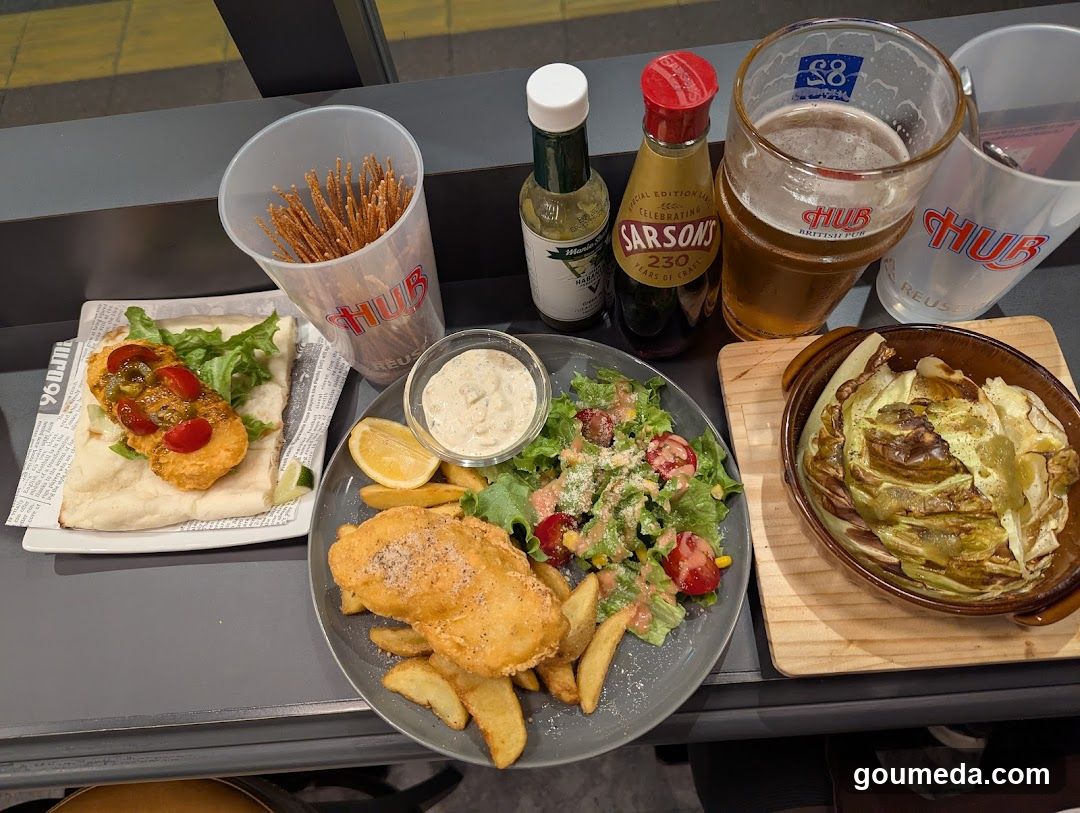 Food Spread at Hub Restaurant