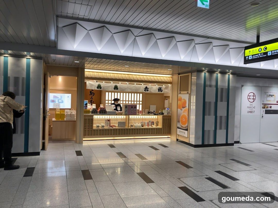 Station Interior with Shop and Signage