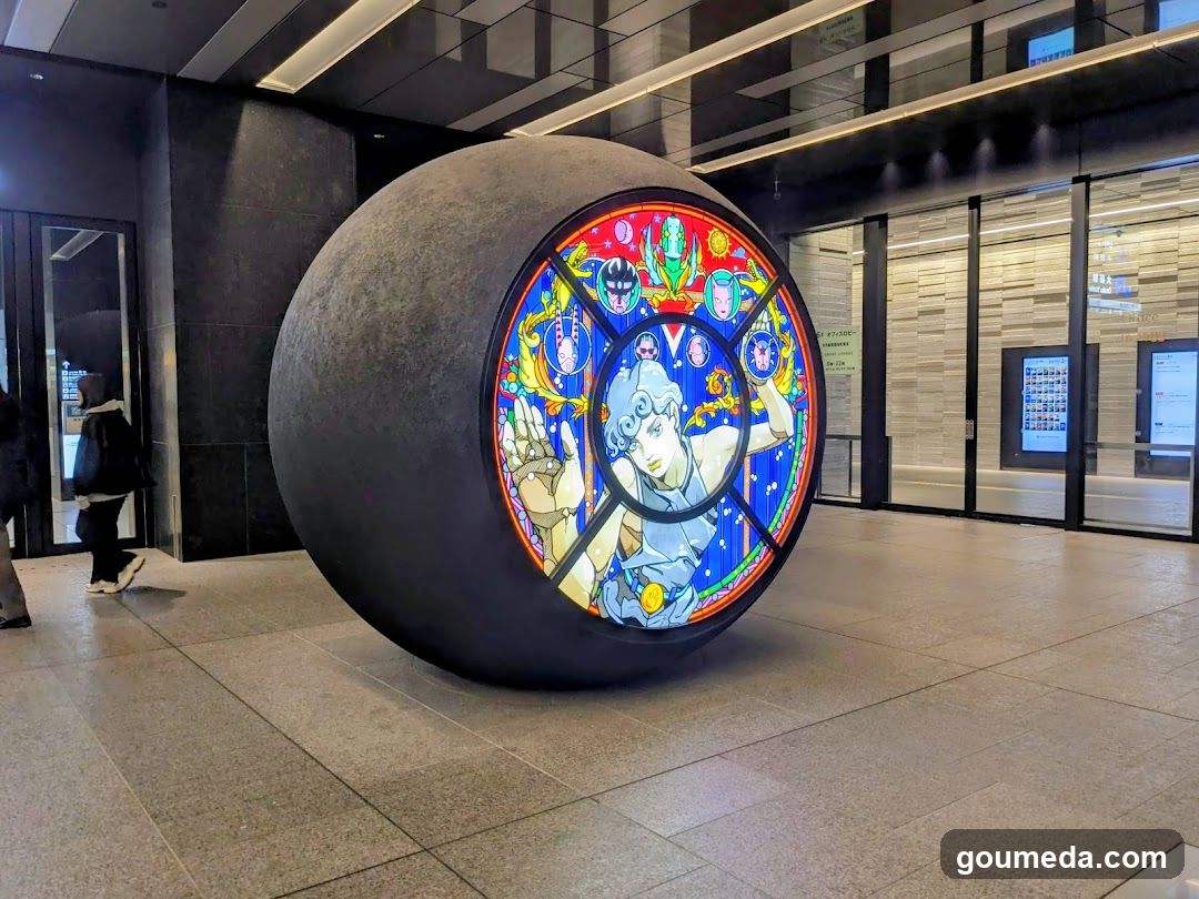 Stained Glass Sphere Installation