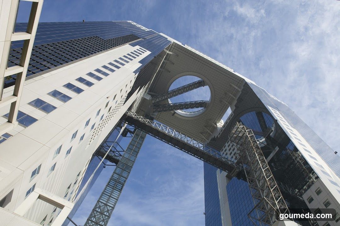 Skybridge between skyscrapers