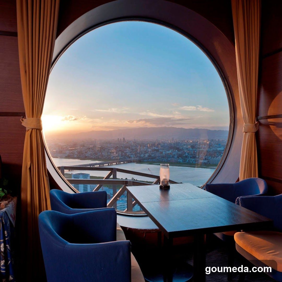 Rooftop Dining View at Sunset