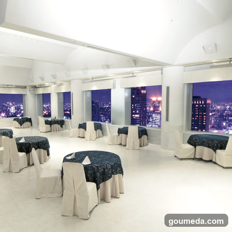 Event Hall Interior with City View
