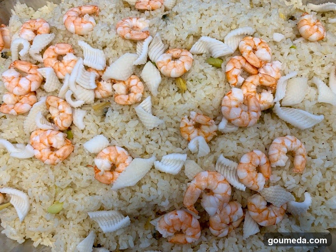 Shrimp Fried Rice with Squid