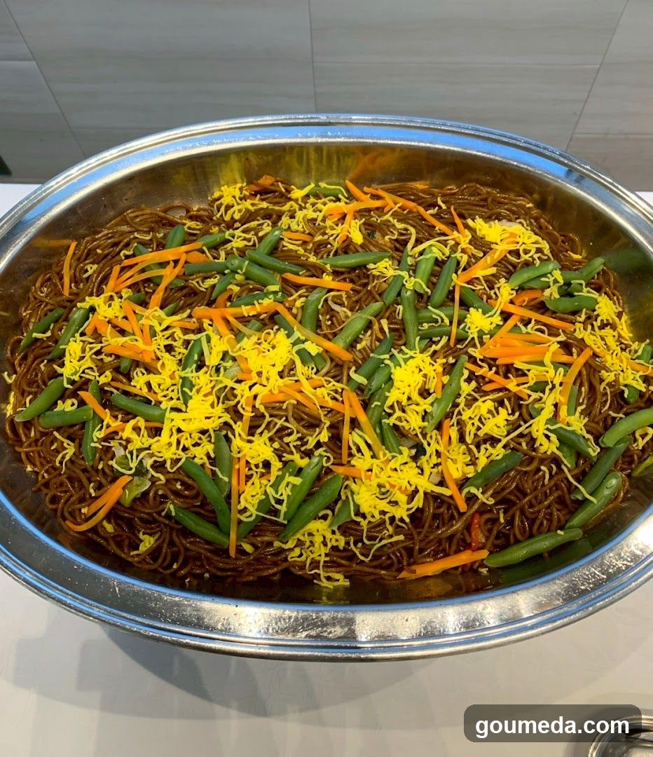 Noodle Dish with Vegetables and Cheese