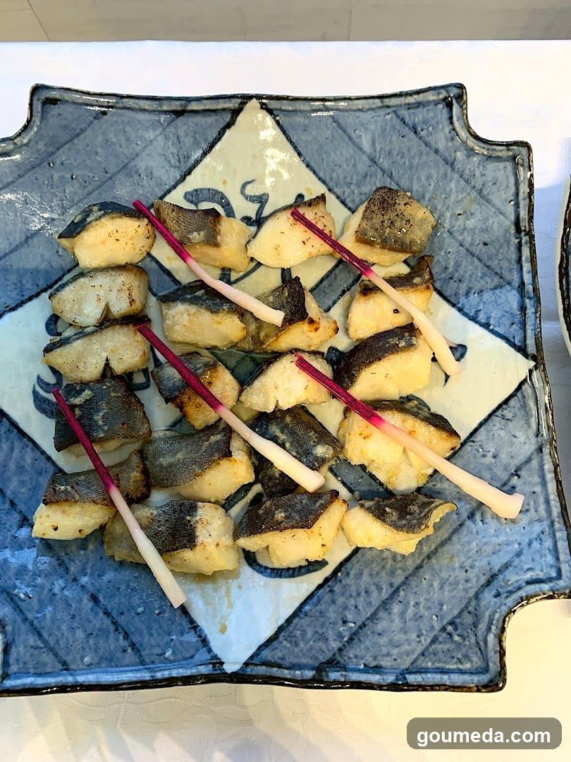 Grilled Fish Sashimi with Ginger and Soy Sauce
