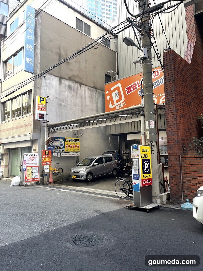 ジンオートレンタカー 梅田店(駐車場有)