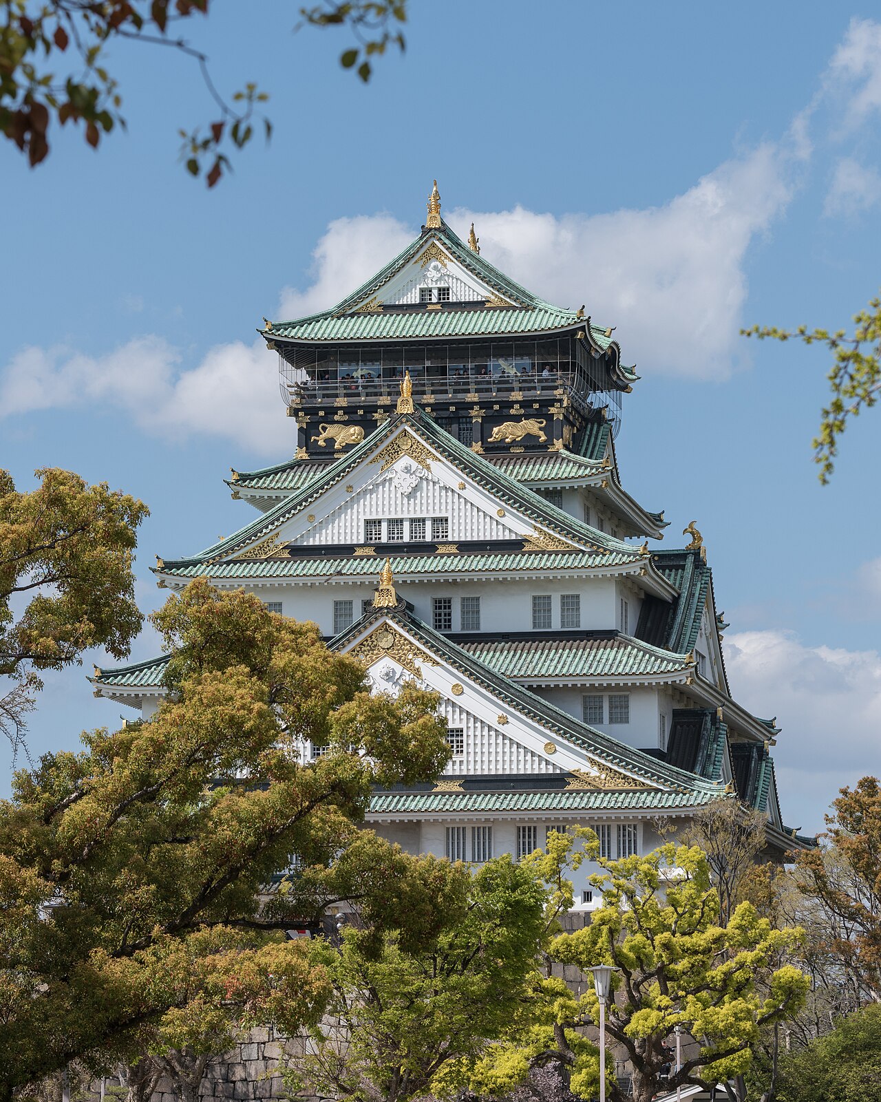 Osaka Castle keep rising above its stone walls, the focal castle of the Osaka Castle Festival 2026