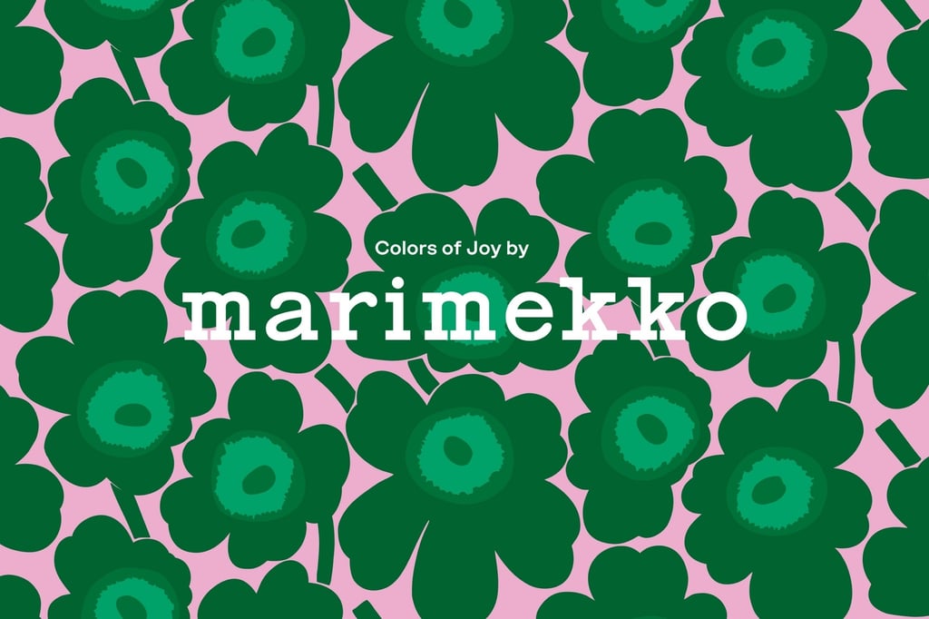 Marimekko Colors of Joy pop-up at Hankyu Umeda Main Store 8F, an example of the rolling seven-day format that runs through July 2026