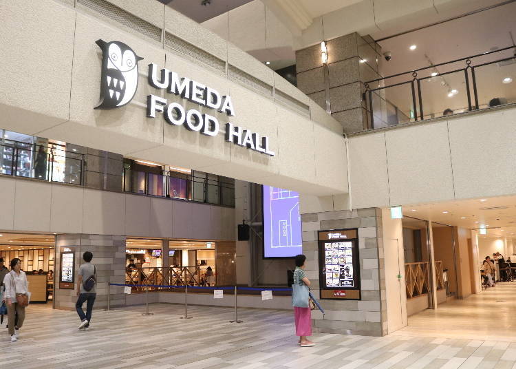 Underground food hall zone at Lucua osaka near Osaka Station Umeda
