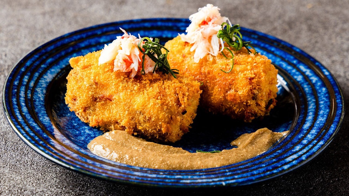Crab cream croquette at Ore no Kappo Umeda Kitashinchi