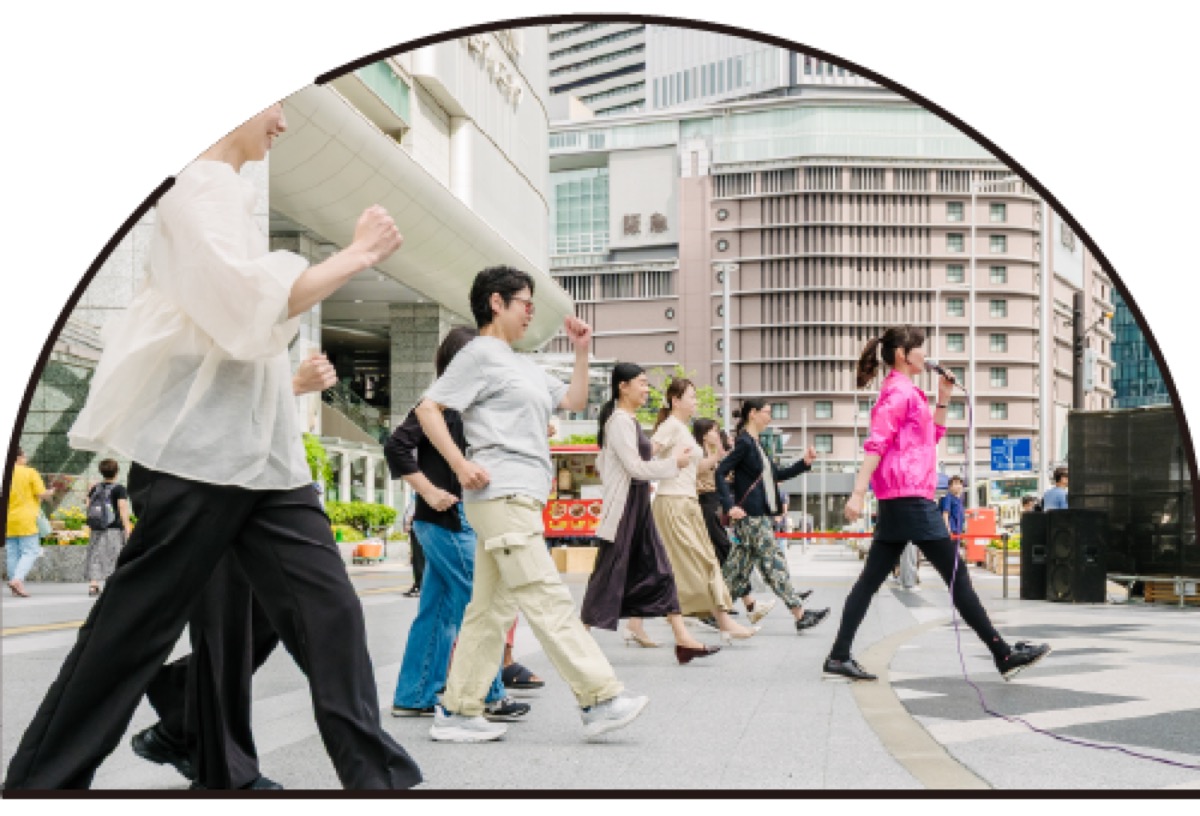 Walking session at Toki no Hiroba, Osaka Station City, Umeda Aruku Fes 2026